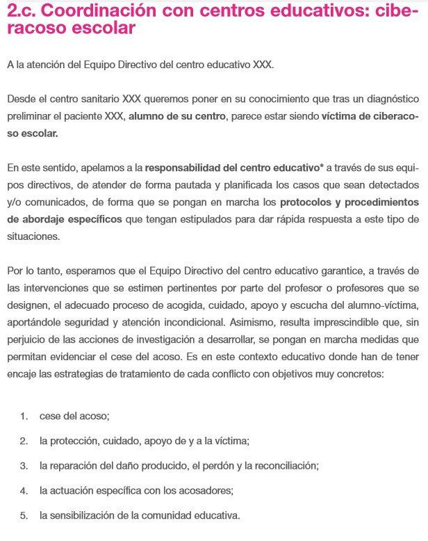 Anexo 3. Hoja de comunicación al centro escolar